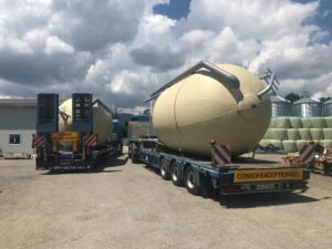 Deux silos monocoques à 34 m3